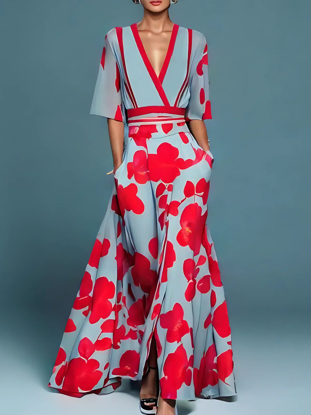 Laure | Chic Floral Wrap Dress