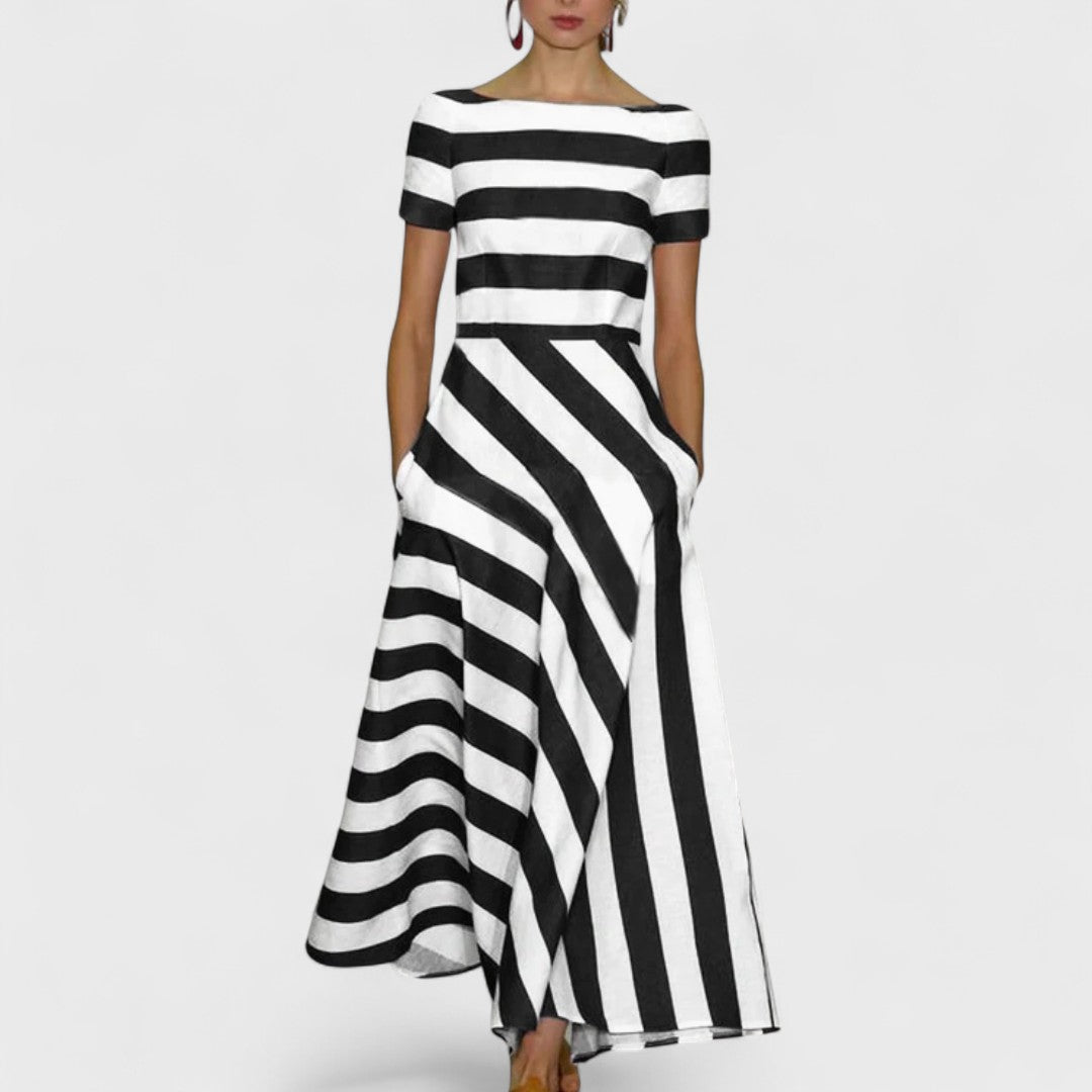 Nicole | Artisan-Made Striped Maxi Dress