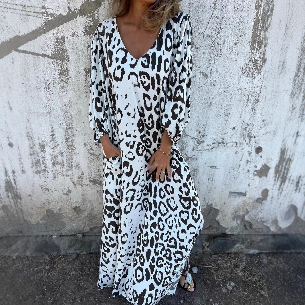 Denise | Animal Print Midi Dress
