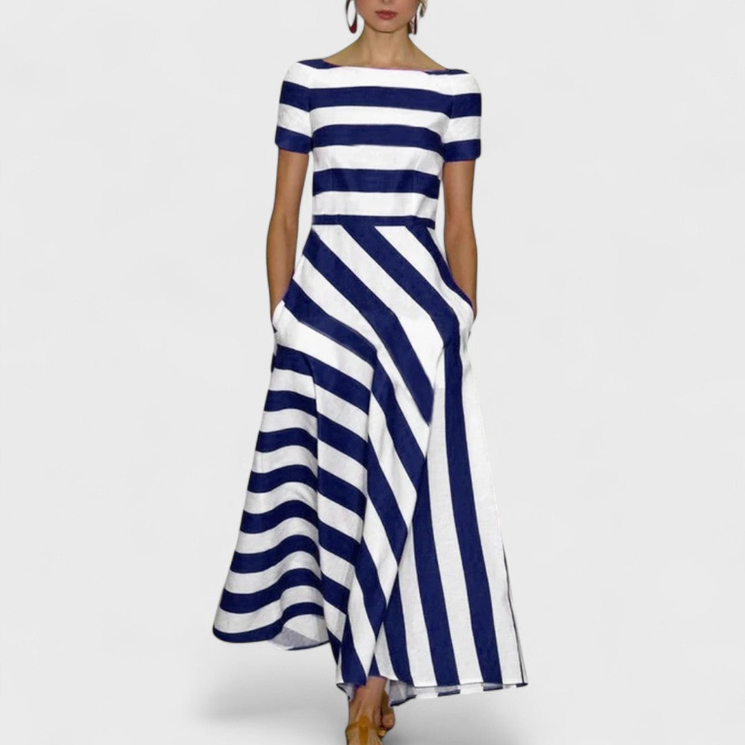 Nicole | Artisan-Made Striped Maxi Dress