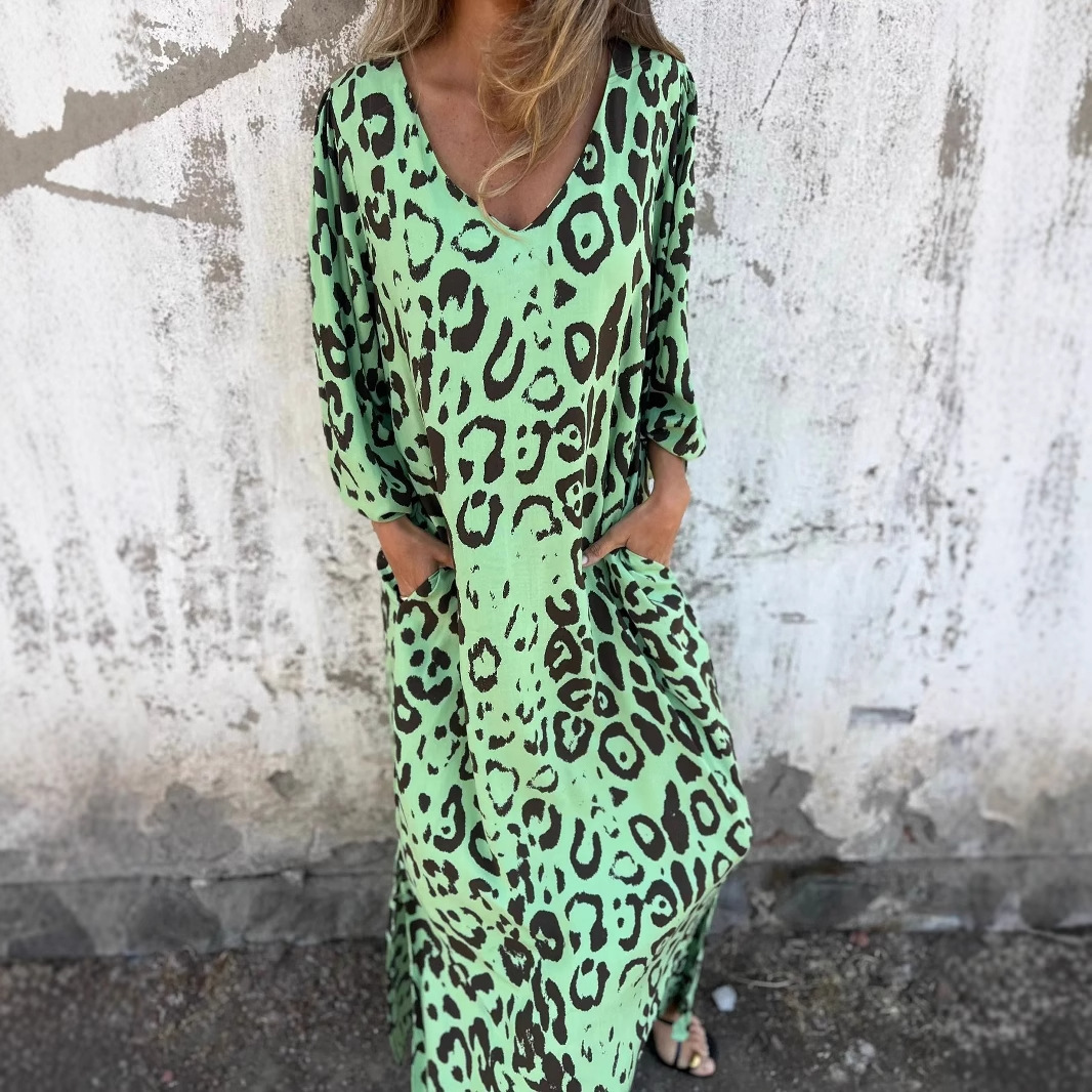 Denise | Animal Print Midi Dress