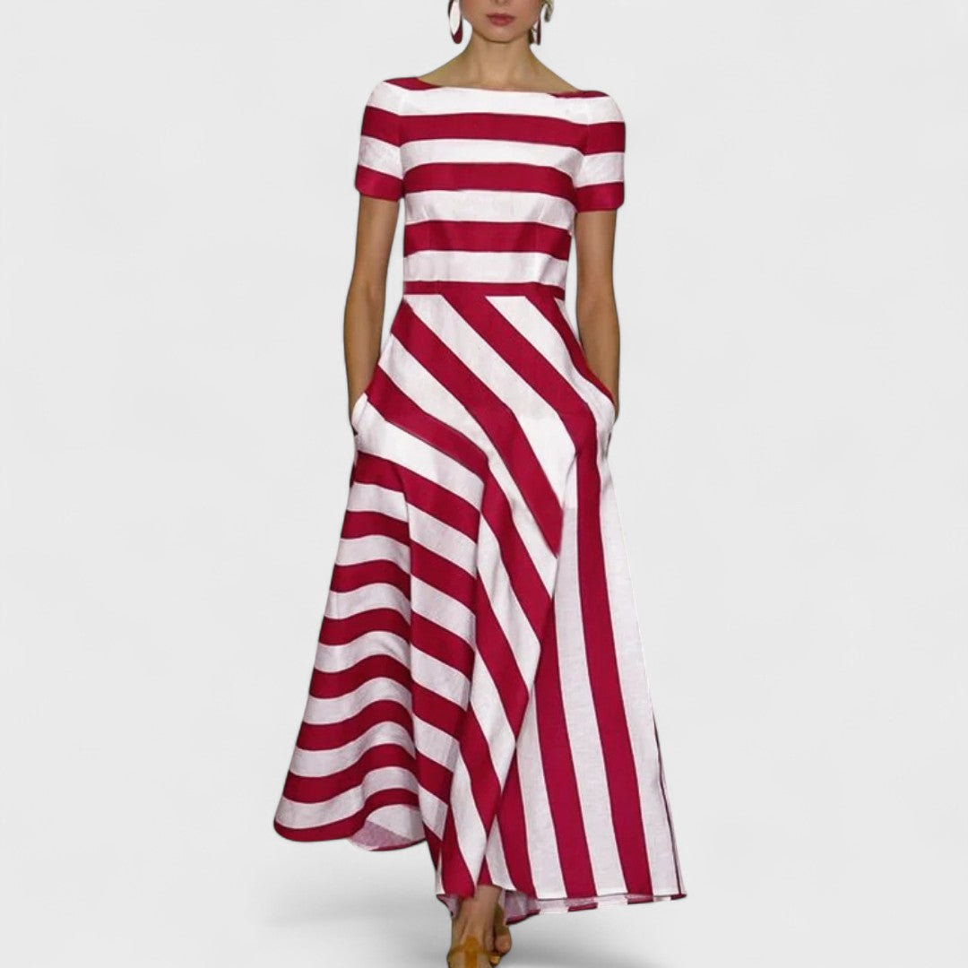 Nicole | Artisan-Made Striped Maxi Dress
