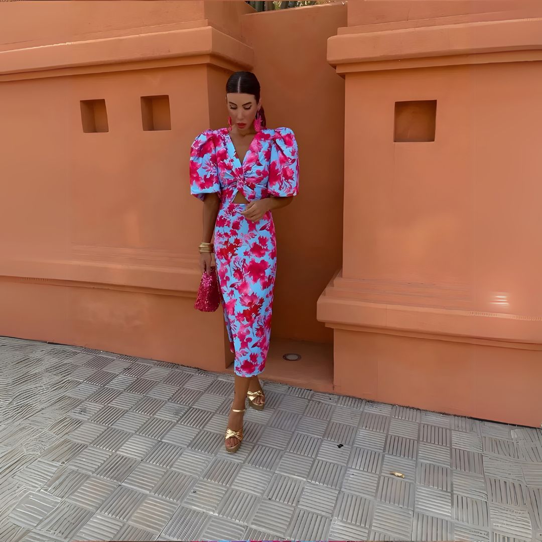 Alexandra | Vibrant Fluffy Dress
