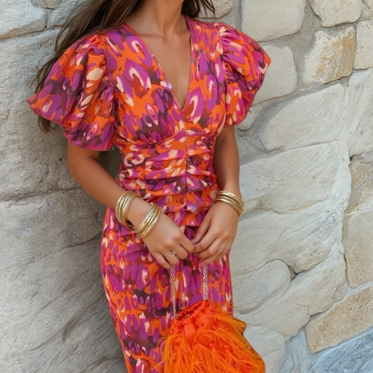 Carole | Colorful Fiesta Dress with Stunning Details