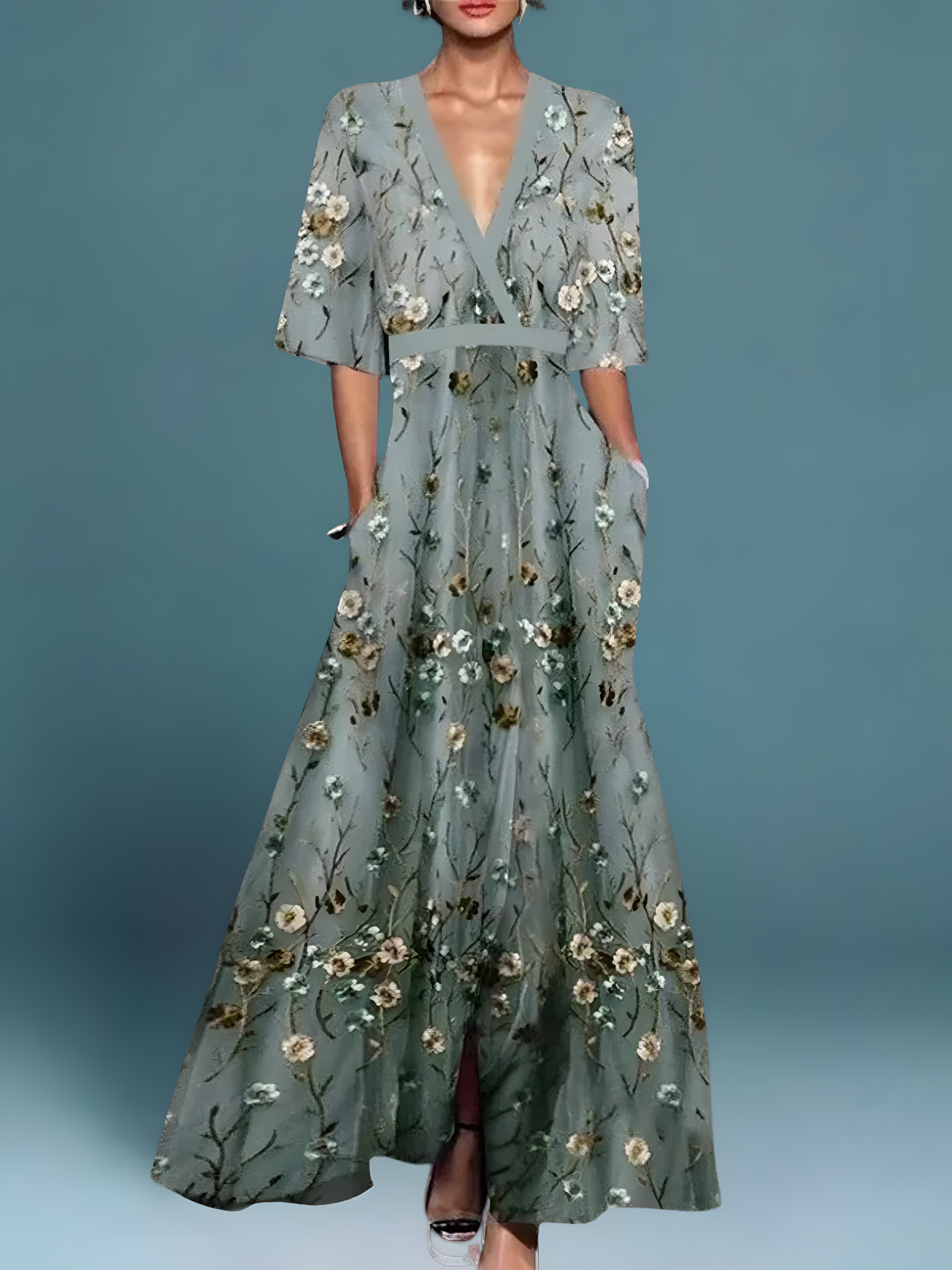 Laure | Chic Floral Wrap Dress