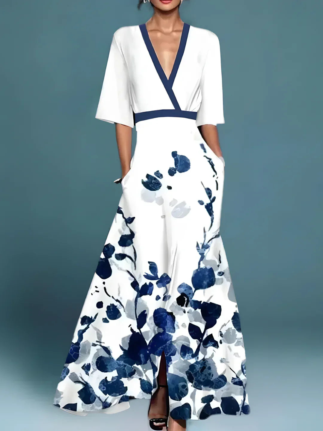 Laure | Chic Floral Wrap Dress