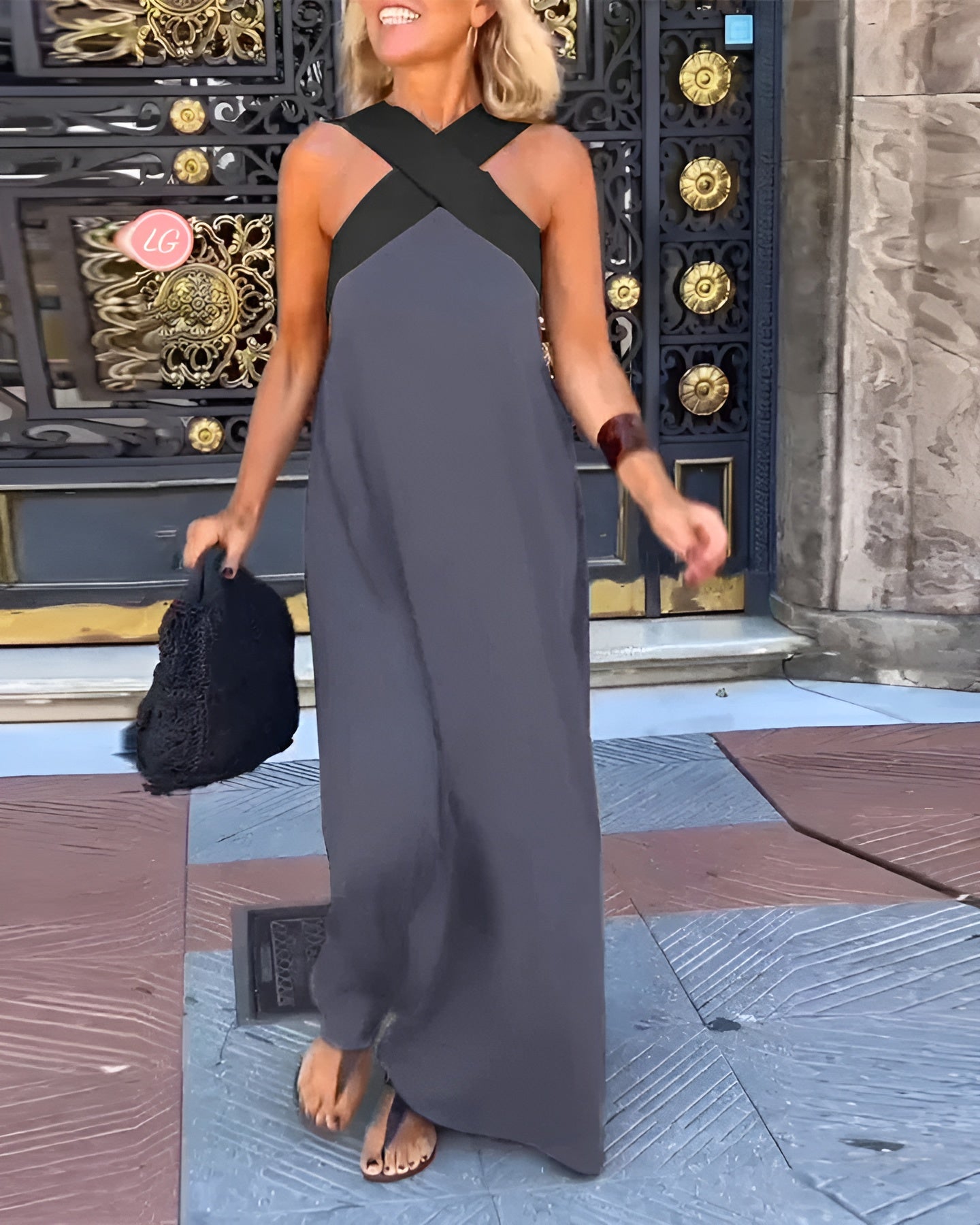 Delphine | Cross-Design Dress
