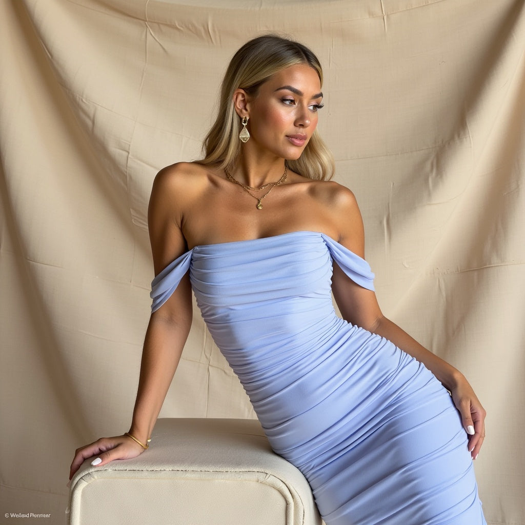 Lucienne | Off-Shoulder Elegant Dress